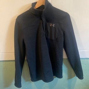 Under Armor black quarter button fleece jacket